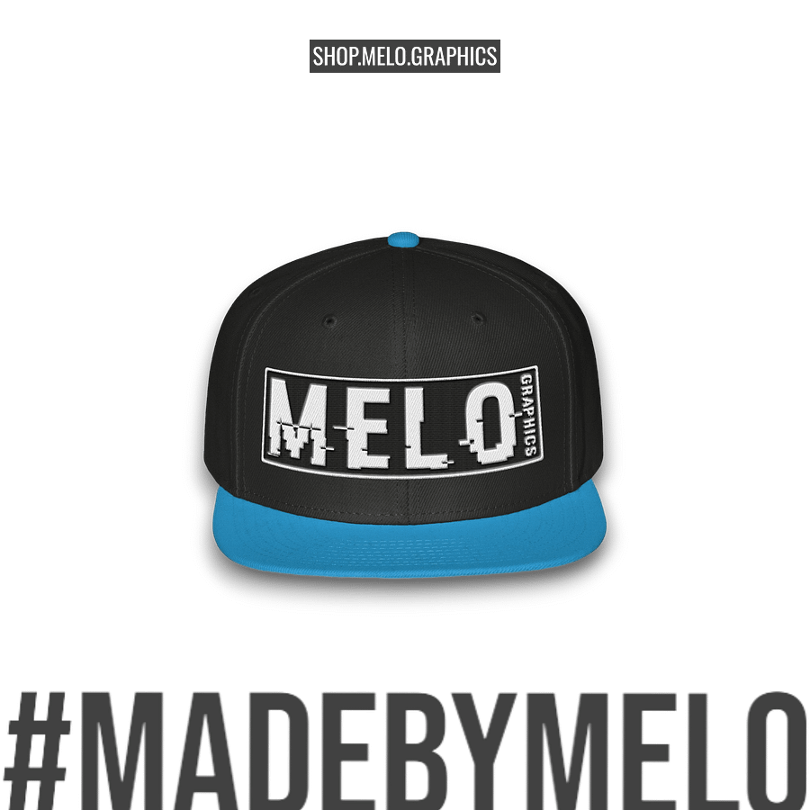 MELOgraphics Classic: Two Tone - Snapback Hat | #MadeByMELO product image (3)