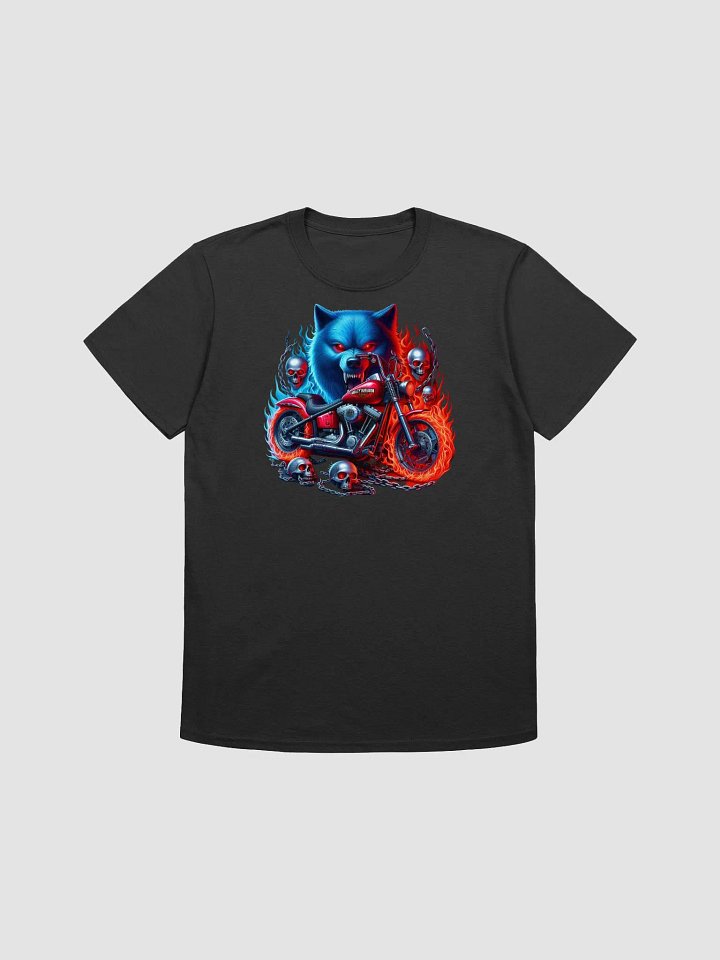 Fierce Ride Skull Wolf T-Shirt #9 product image (1)