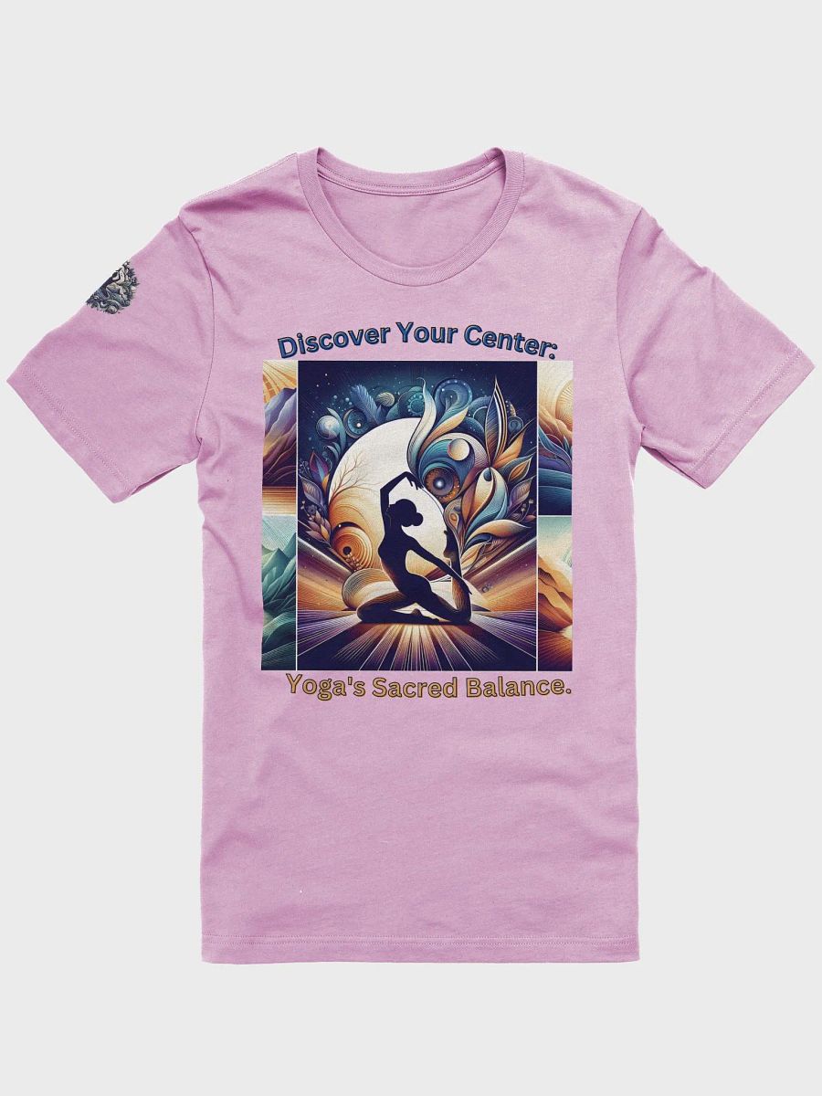 Discover Your Center: Yoga's Sacred Balance.-Bella+Canvas Supersoft T-Shirt product image (1)