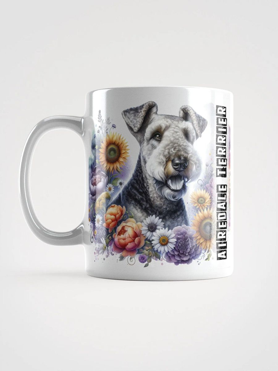Floral Airedale Terrier Mug product image (6)