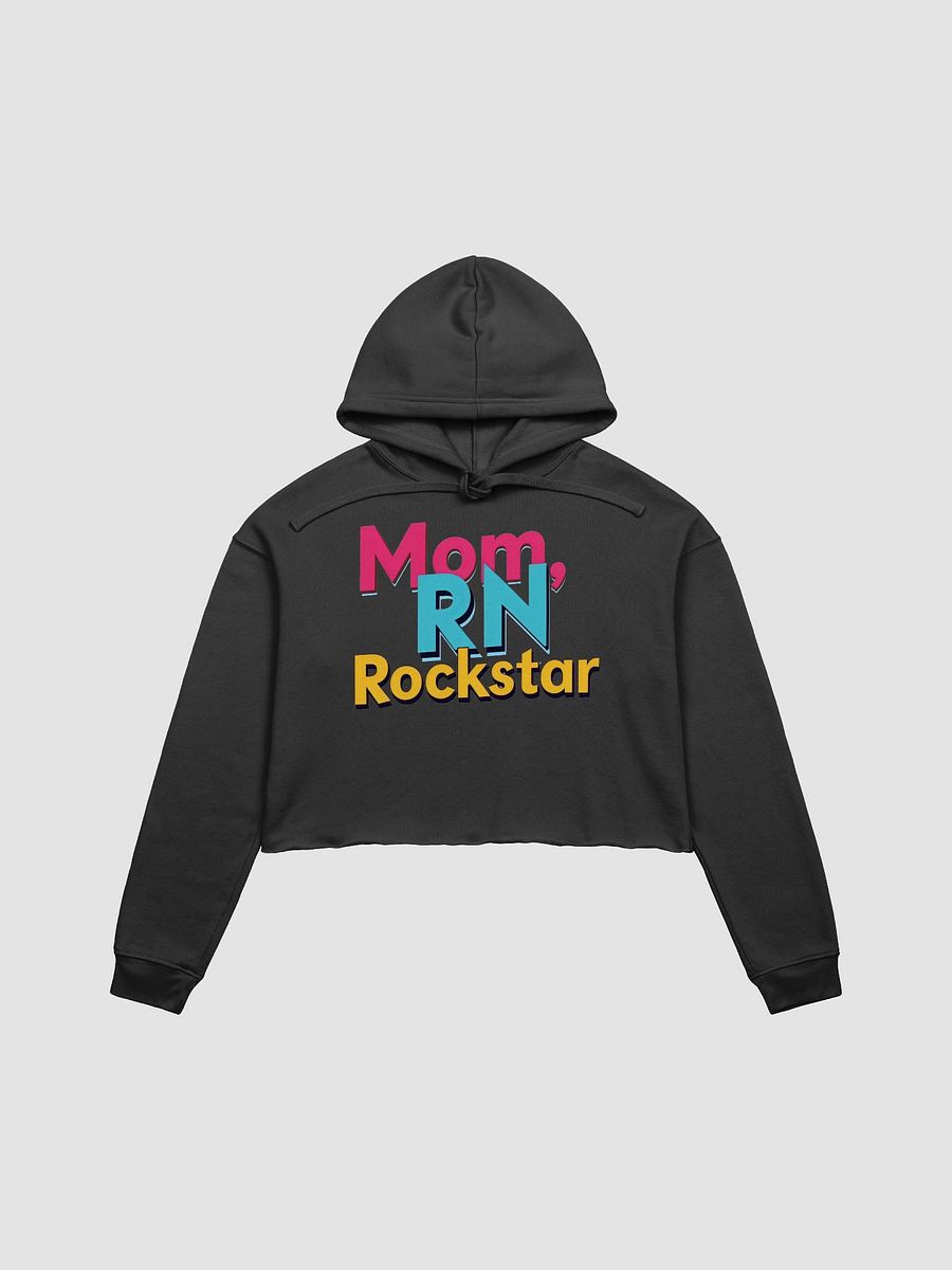 Mom, RN Rockstar Cropped Hoodie product image (9)