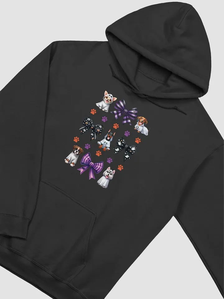 Cute Halloween Dog Ghosts and Bows Hoodie Design2 product image (1)