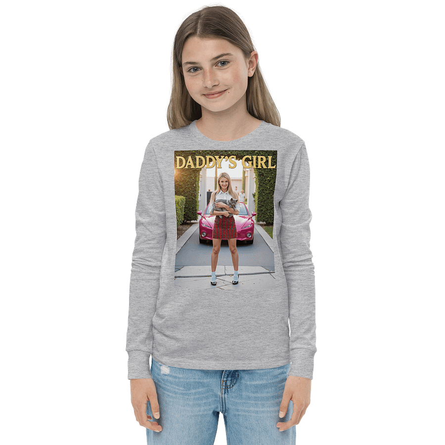 DADDY'S GIRL Youth Long Sleeve Tee product image (4)