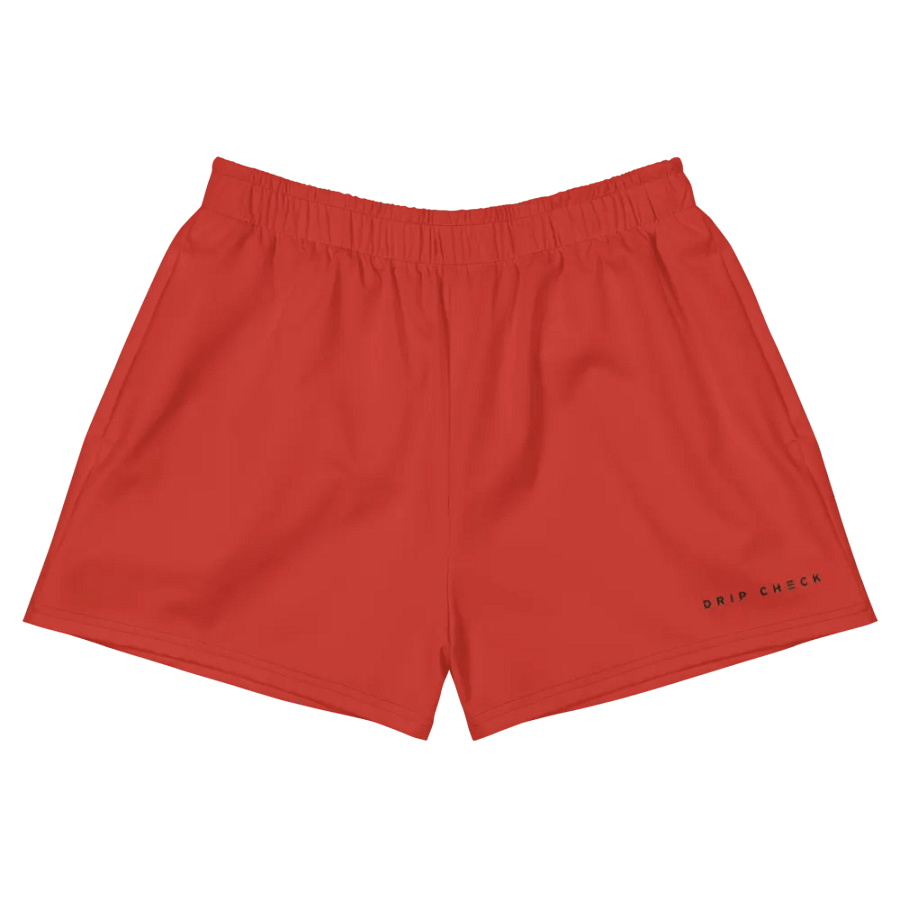DRIP CHECK RELAXED SHORTS - ORANGE product image (1)