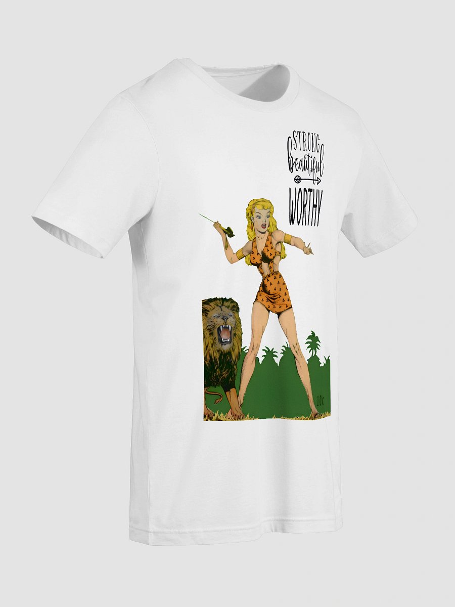 Strong Beautiful and Worthy TShirt | Vintage Comic Book T-Shirt for Women | Retro Graphic Tee product image (4)