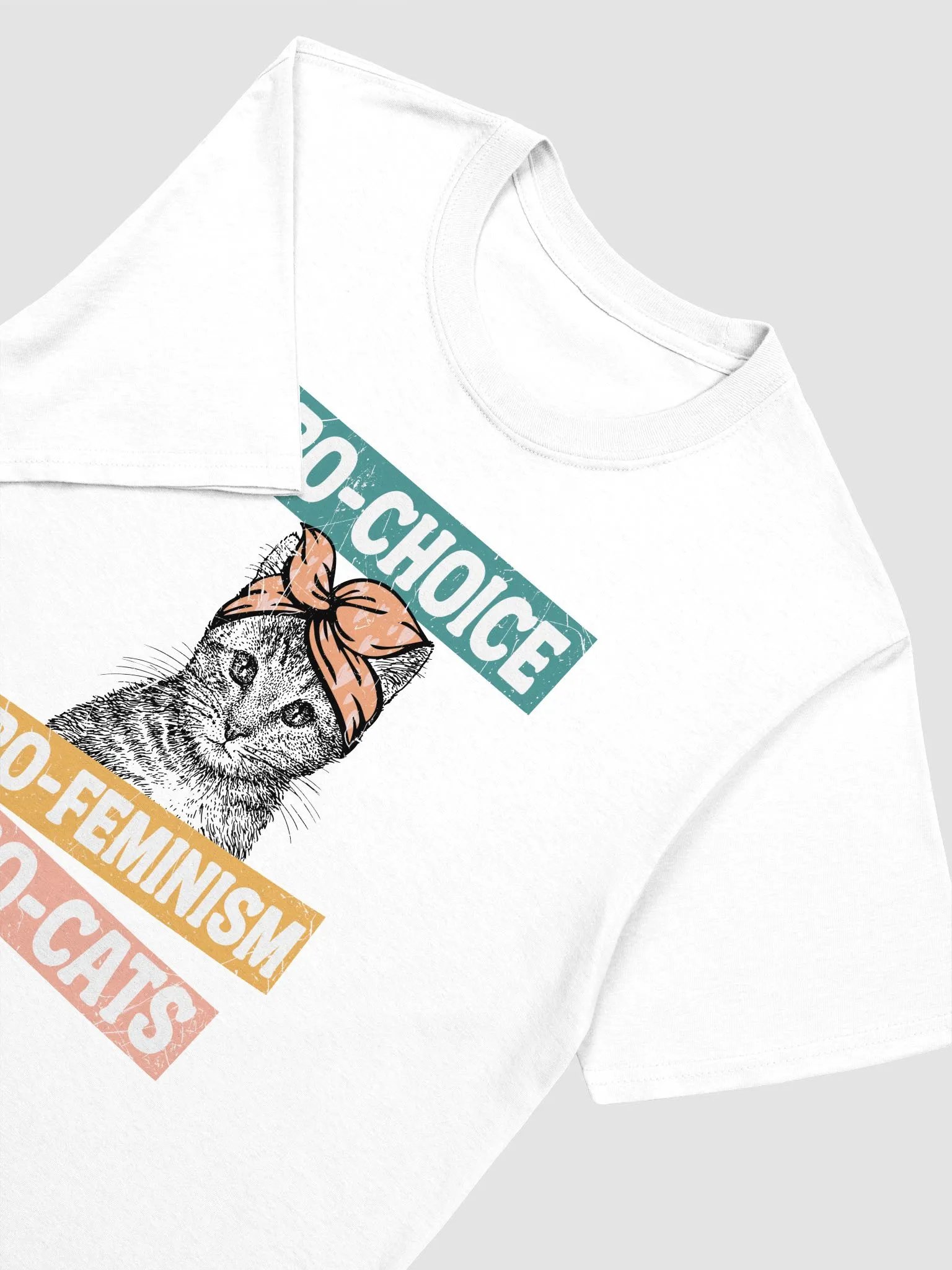 Pro-Choice, Pro-Feminism, Pro-Cats Graphic Tee product image (14)