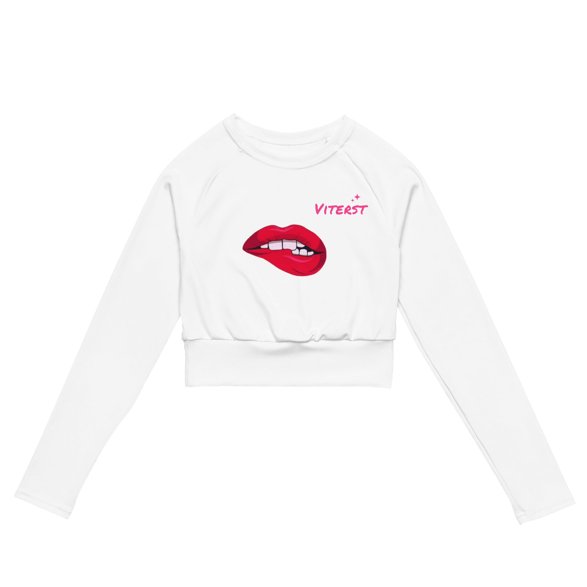 VTEAST Kissed All-Over Print Crop Top product image (1)