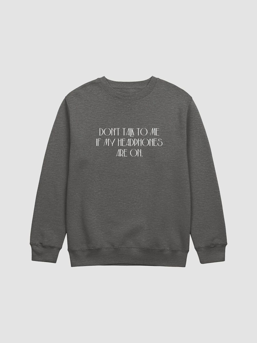 HEADPHONES ON (variant 4) printed crewneck product image (6)