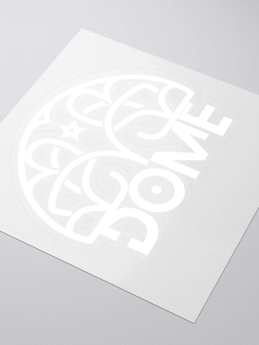 Dome White Logo Sticker product image (3)