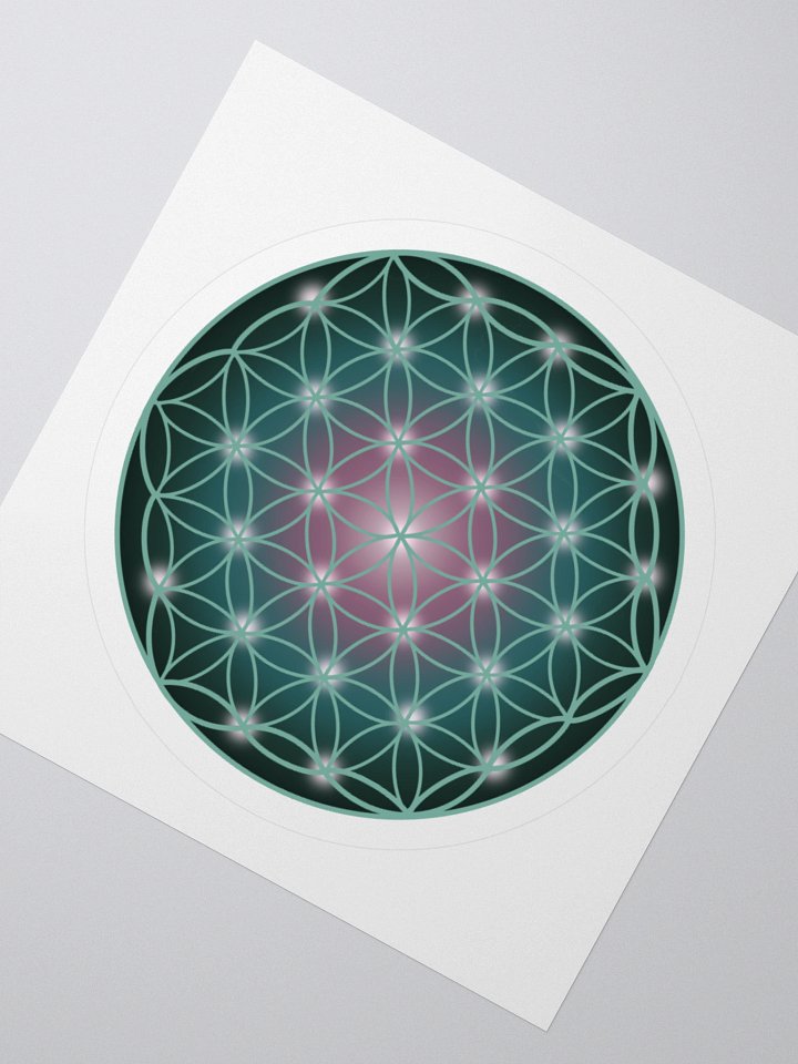 Flower of Life | Sacred Geometry Kiss Cut Stickers product image (5)