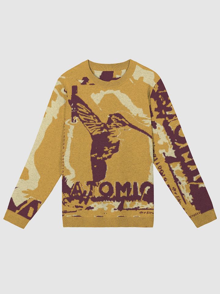 Atomic Hummingbird - Mustard | Custom Knitted Crewneck Sweater - Classic Fit product image (5)