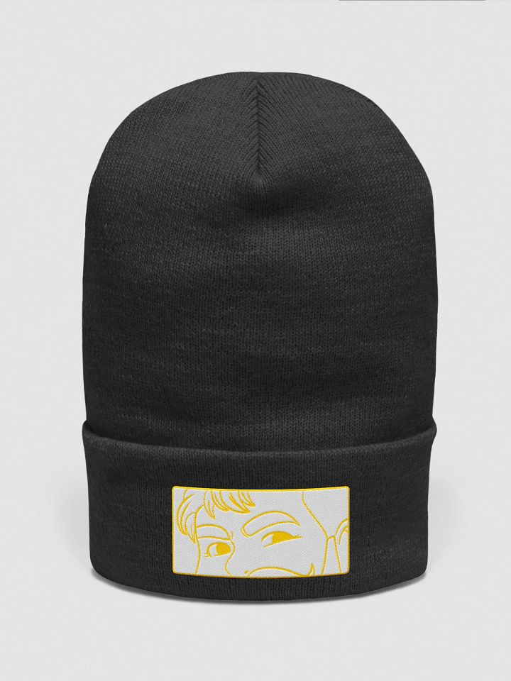 Bear Stare Beanie - Yellow Outline product image (7)