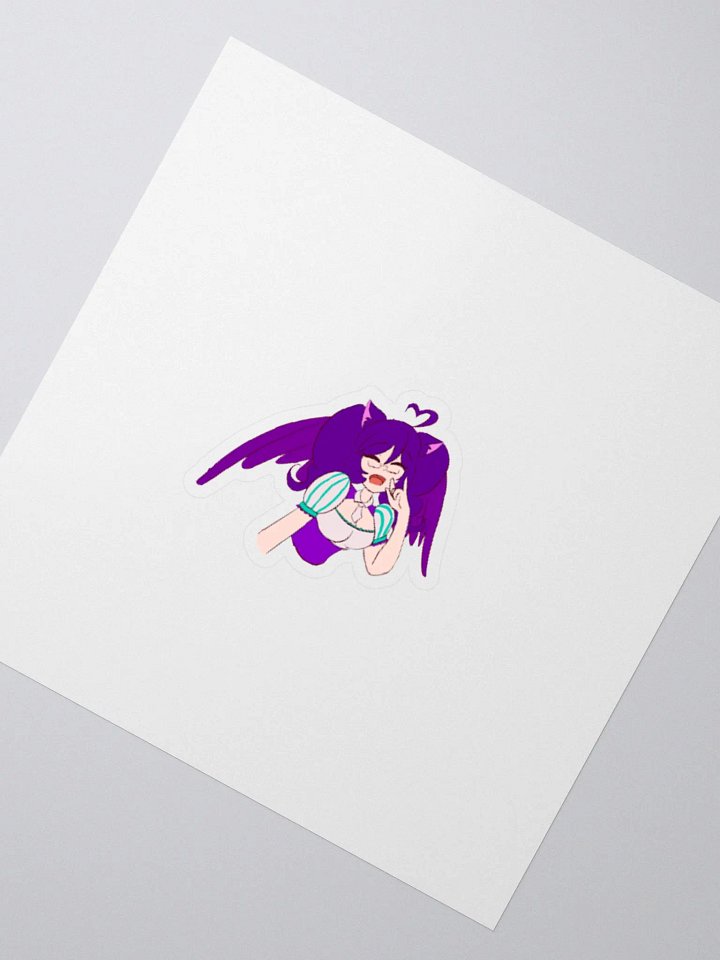 Happy poodle sticker product image (2)