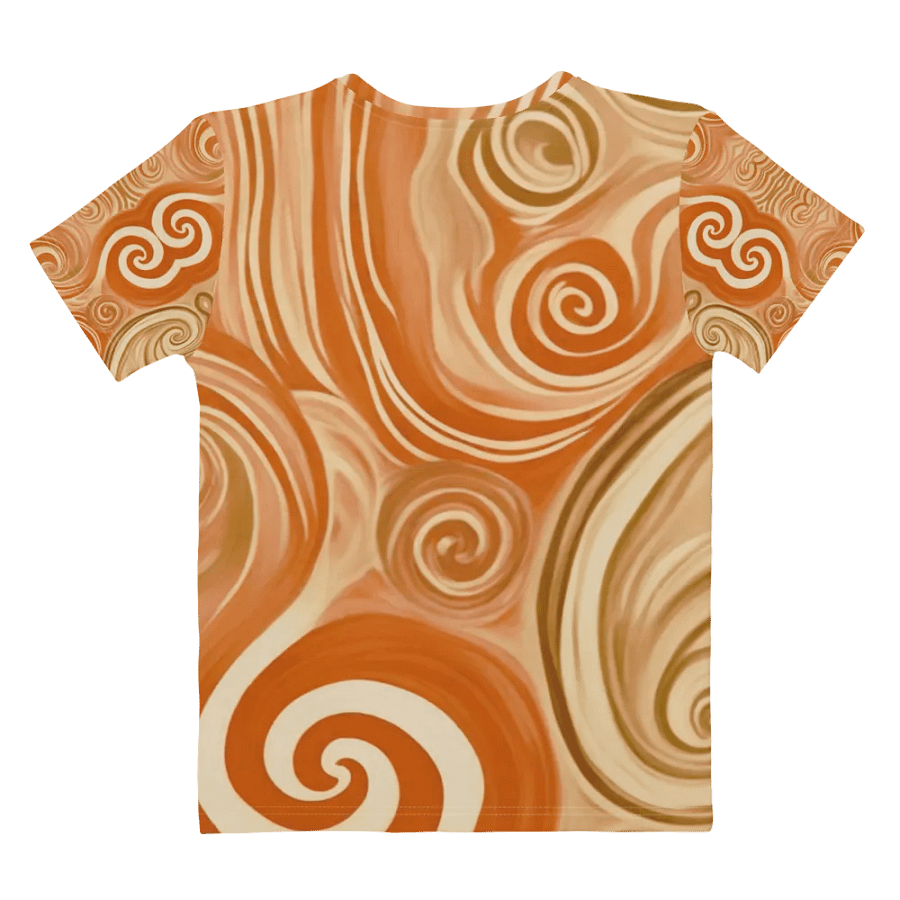 Funky Latte Liquid Tie-Dye Women's Crewneck T-shirt product image (10)