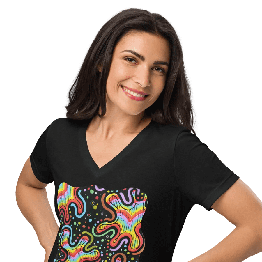 When the Catnip Hits V-Neck T-shirt product image (10)