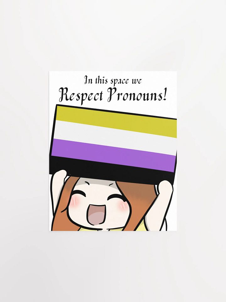 Respect Pronouns Poster - Nonbinary product image (1)