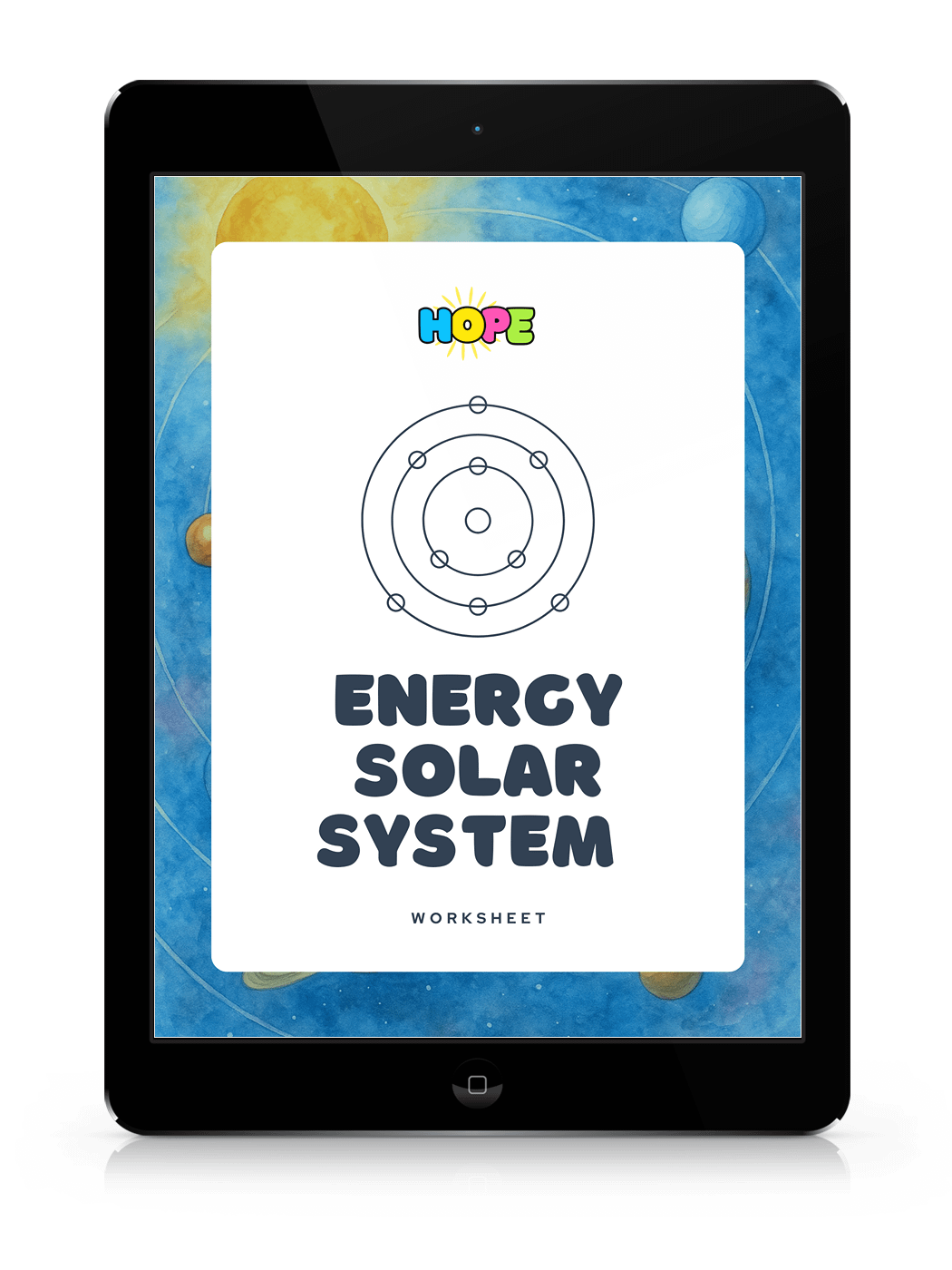 Energy Solar System Worksheet: A gentle guide to help you protect and renew your energy product image (2)