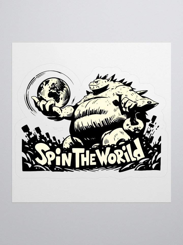 Monochrome Monster: Spin the World Sticker product image (1)
