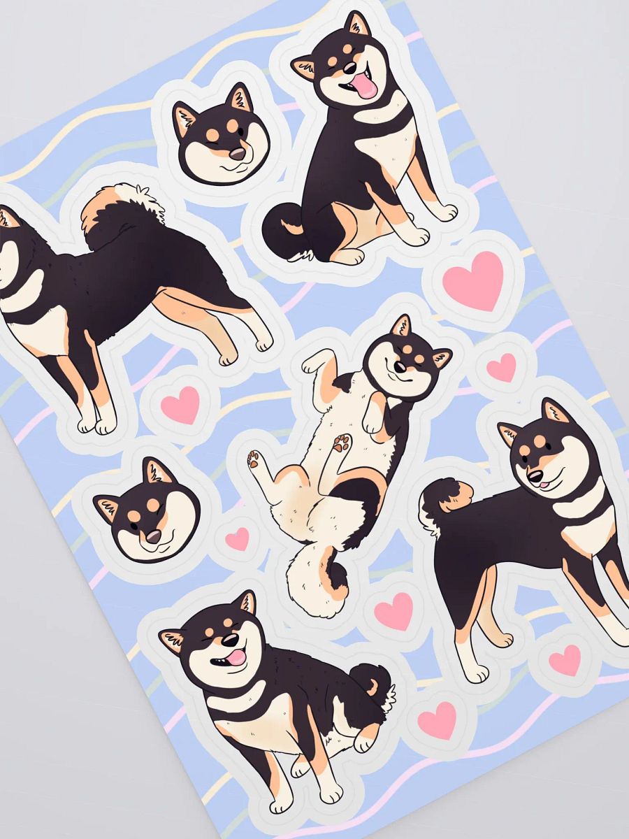 Shiba Inu Playful Poses Sticker Sheet product image (2)