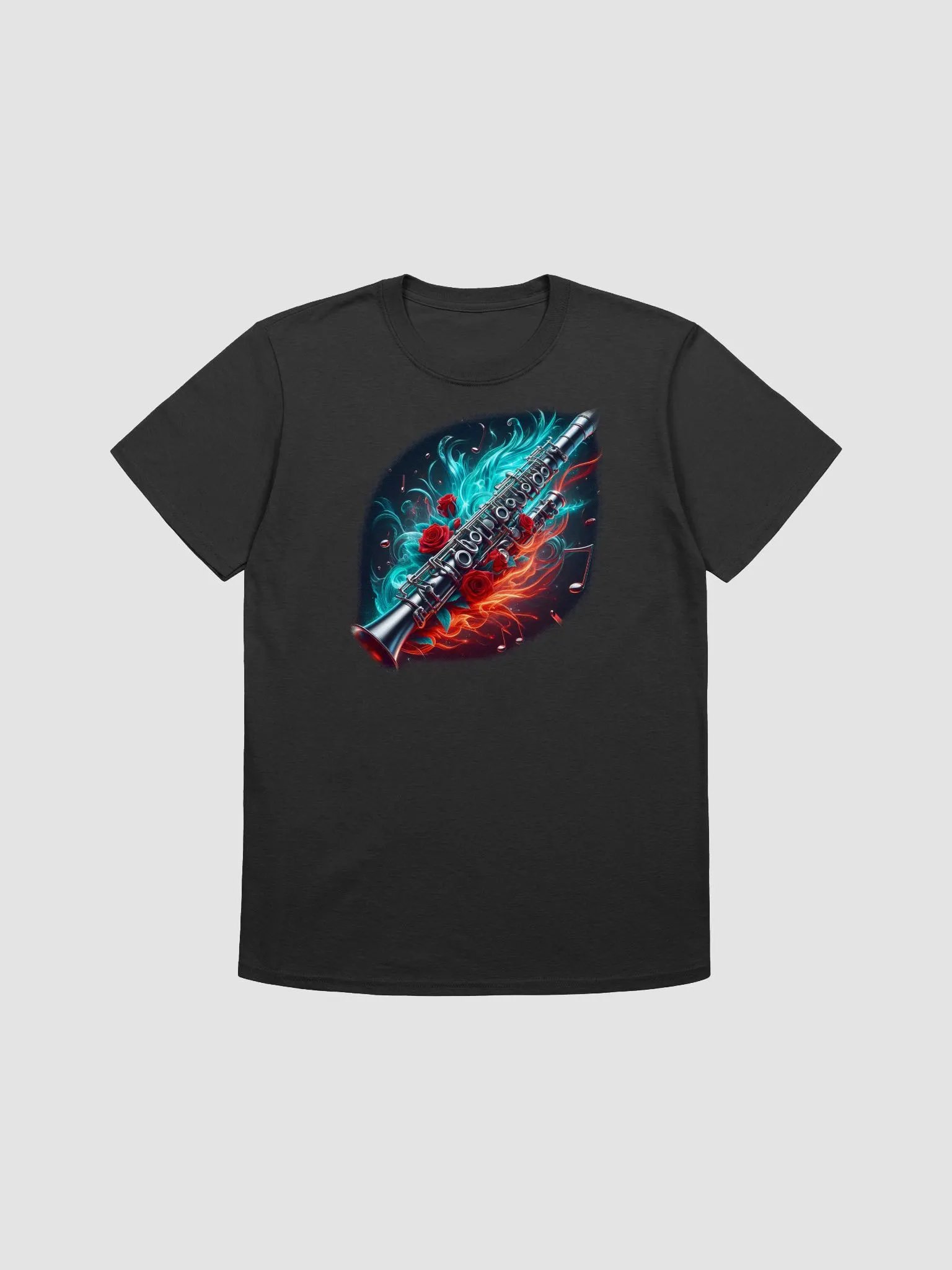 Melodic Flames Clarinet - Unisex Flute T-Shirt #33 product image (1)