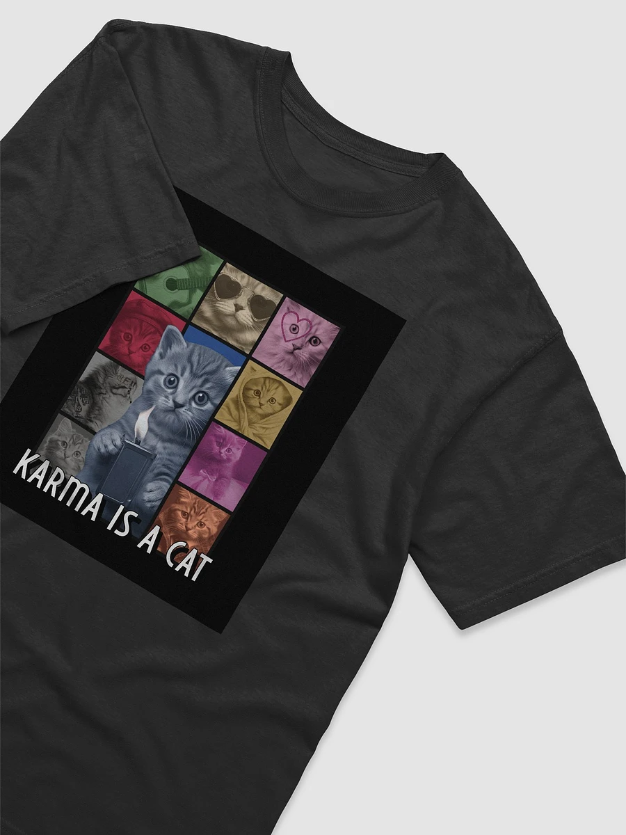 Karma is a Cat Graphic T-Shirt - Adorable Cat Poses with a Playful Twist product image (2)