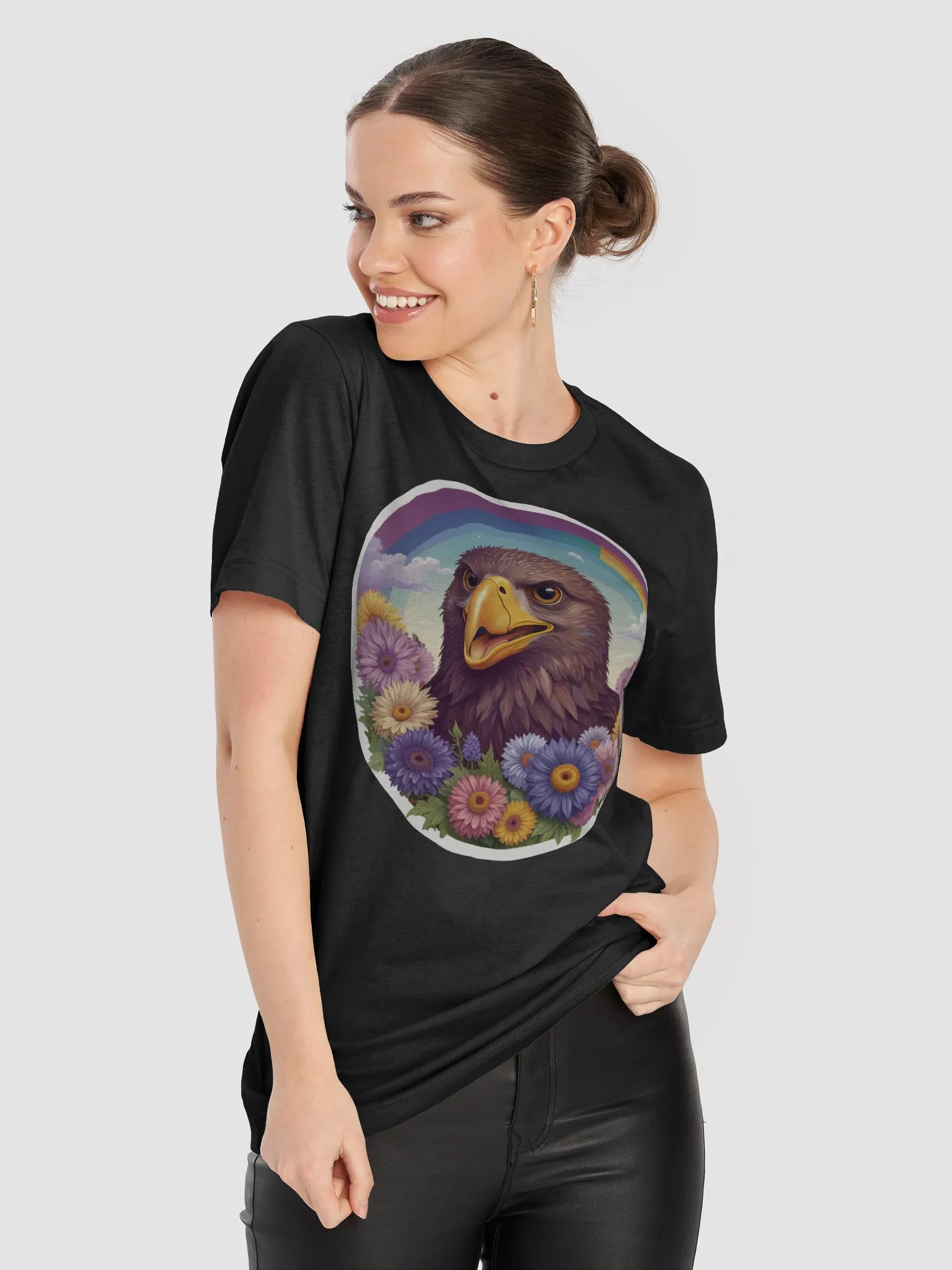 Eagle's Rainbow Bloom T-Shirt product image (48)