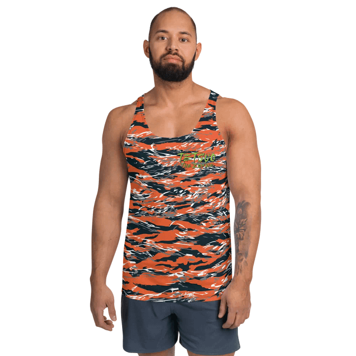 Tiger Camo Sublimated Tank Top product image (1)