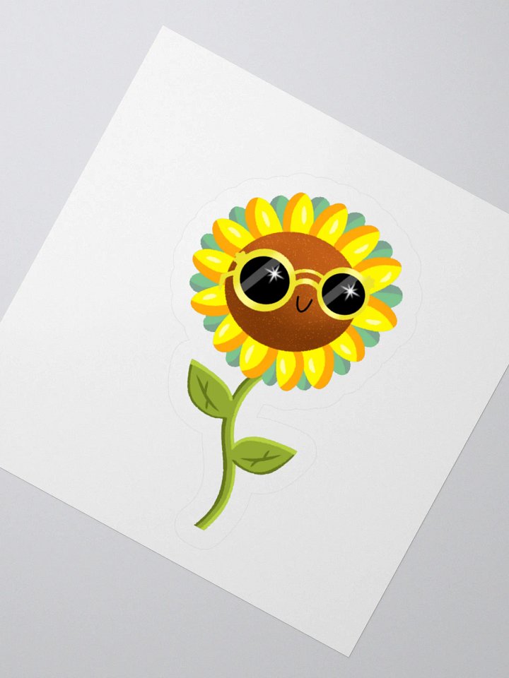 Summer vibe sunflower sticker product image (2)