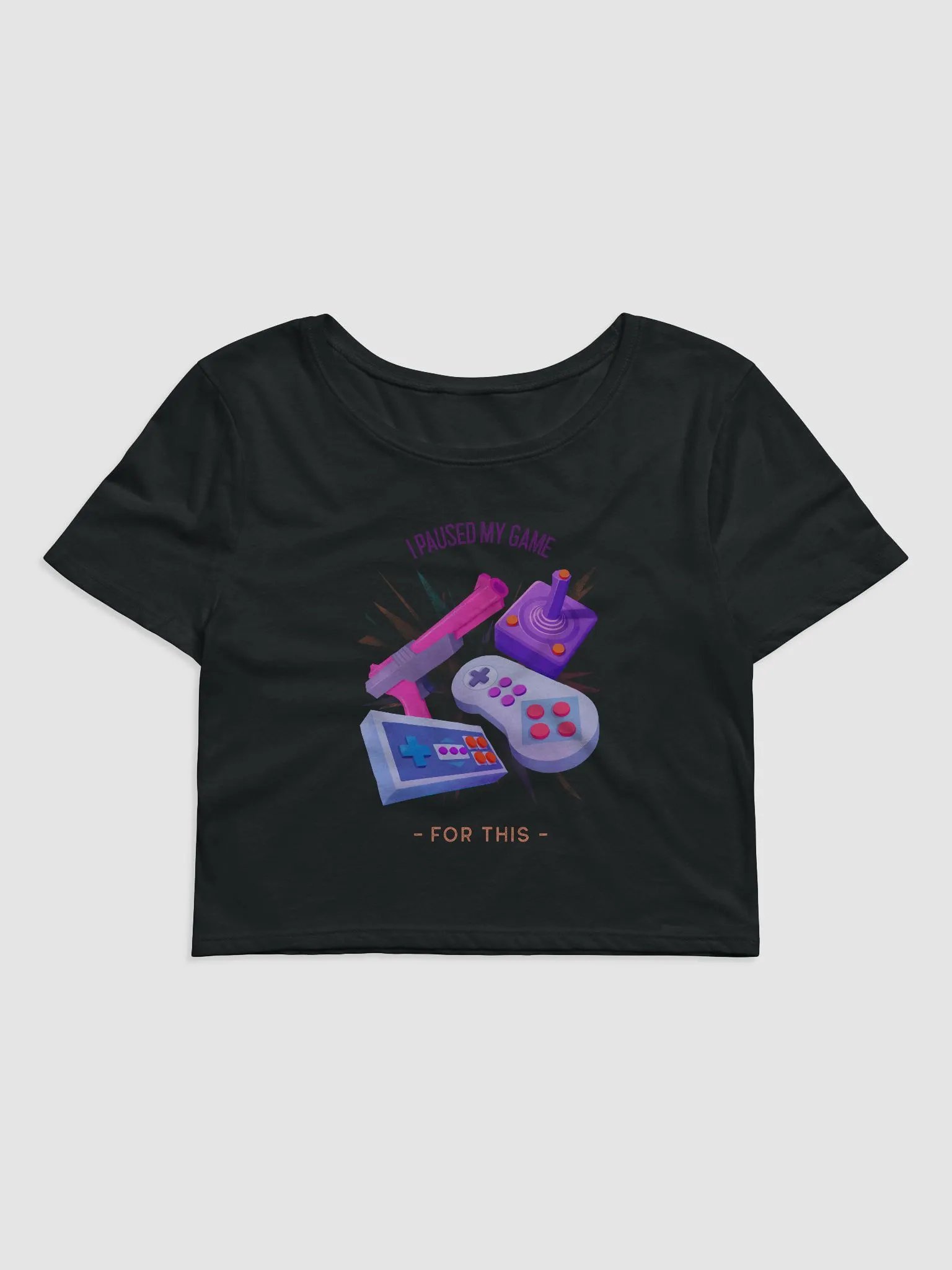 Retro Gamer Crop Tee product image (3)