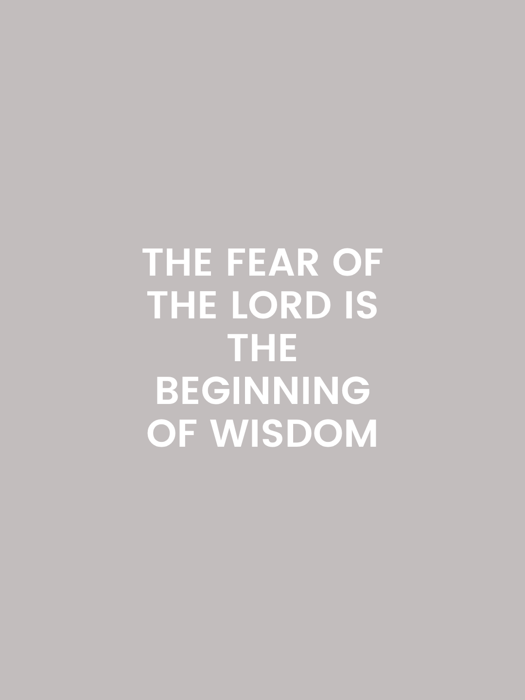 Beginning Of Wisdom. product image (1)