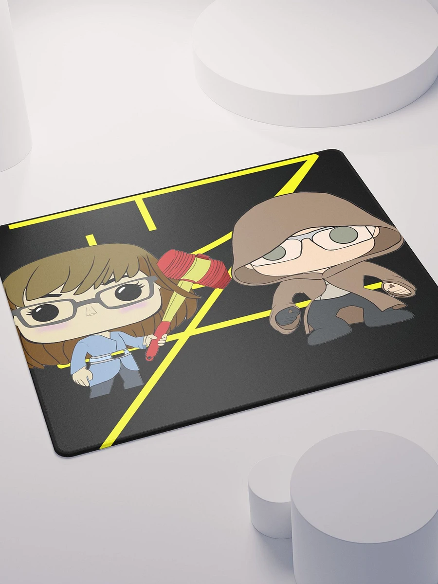 Critter Cuddler and Dorn_Geek Square Gaming Mousepad product image (4)