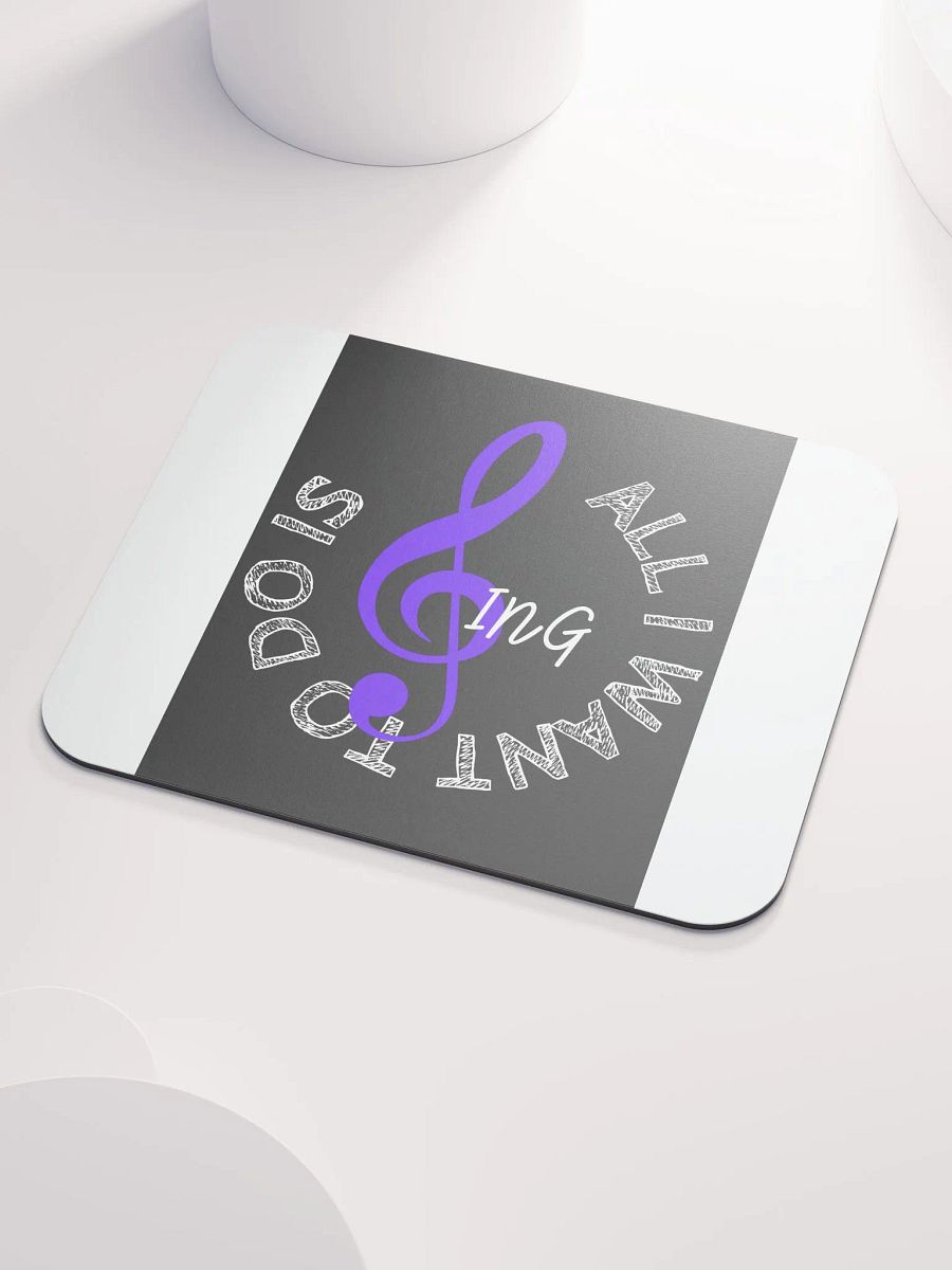 Melodic Muse Mouse Pad – Music-Themed Desk Accessory with Treble Clef Design product image (6)