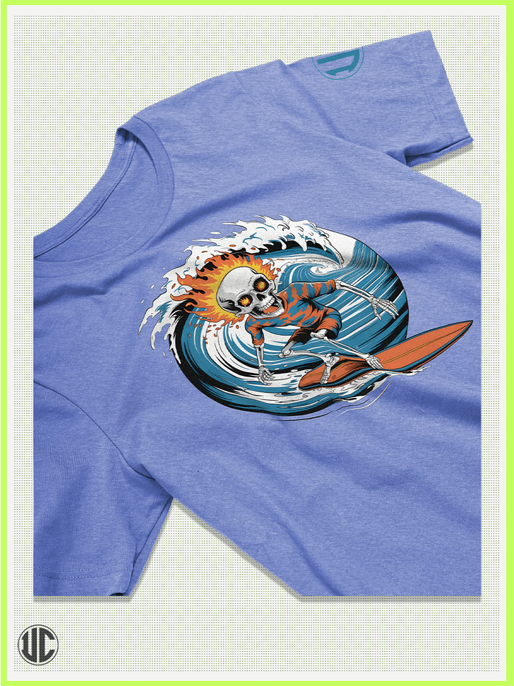 Firewave Skull Surfer – Graphic Surf T-Shirt product image (2)