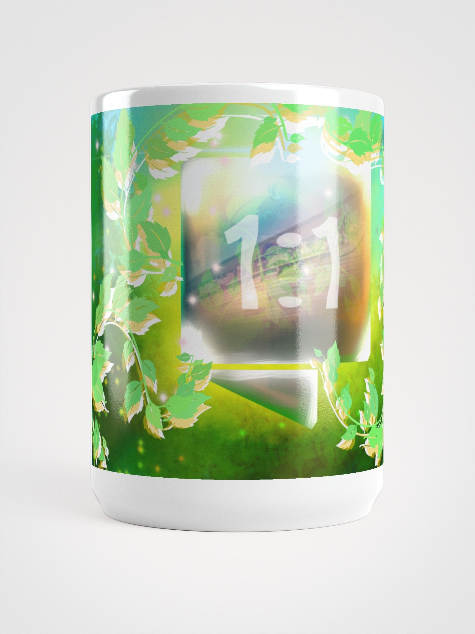 AiG logo - Enhanced Solarpunk Artifact & Luminous Leaves Mug product image (6)