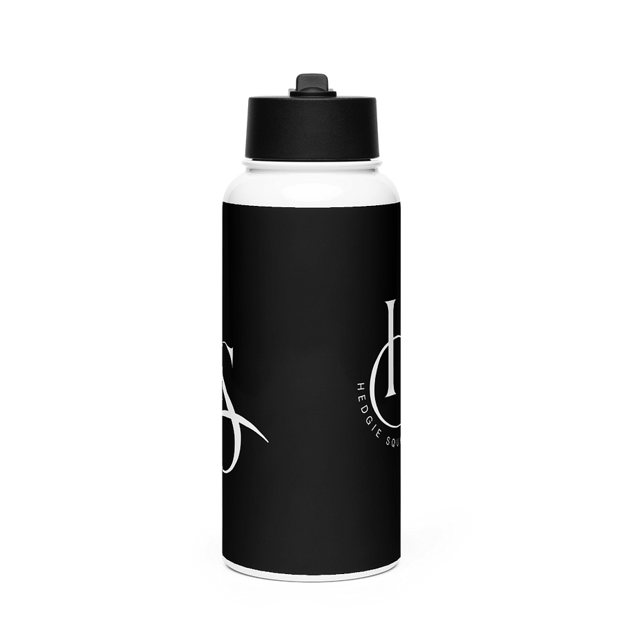 Hedgie Squad black steel water bottle product image (3)