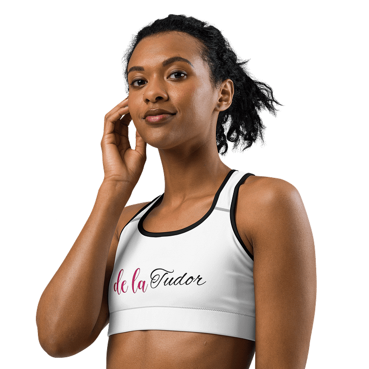 Women's Sports Bra with our brand De La Tudor All-Over Print product image (2)