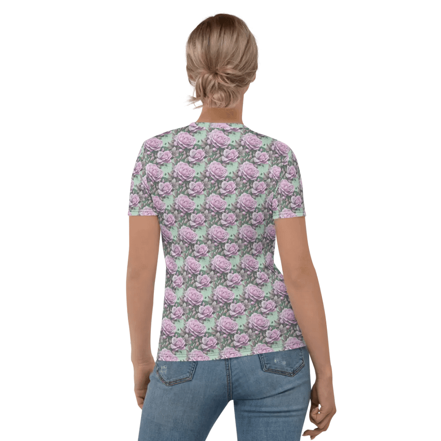 Funny Mom Floral All Over Print T-shirt product image (9)