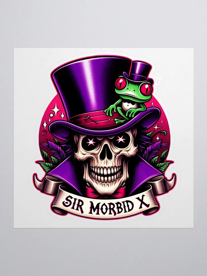 ''Sir Morbid X' Kiss Cut Stickers product image (1)