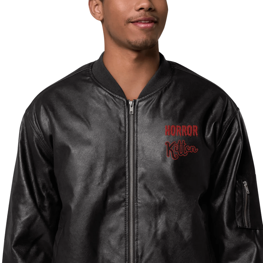 Horror Kitten Faux Leather Jacket product image (1)