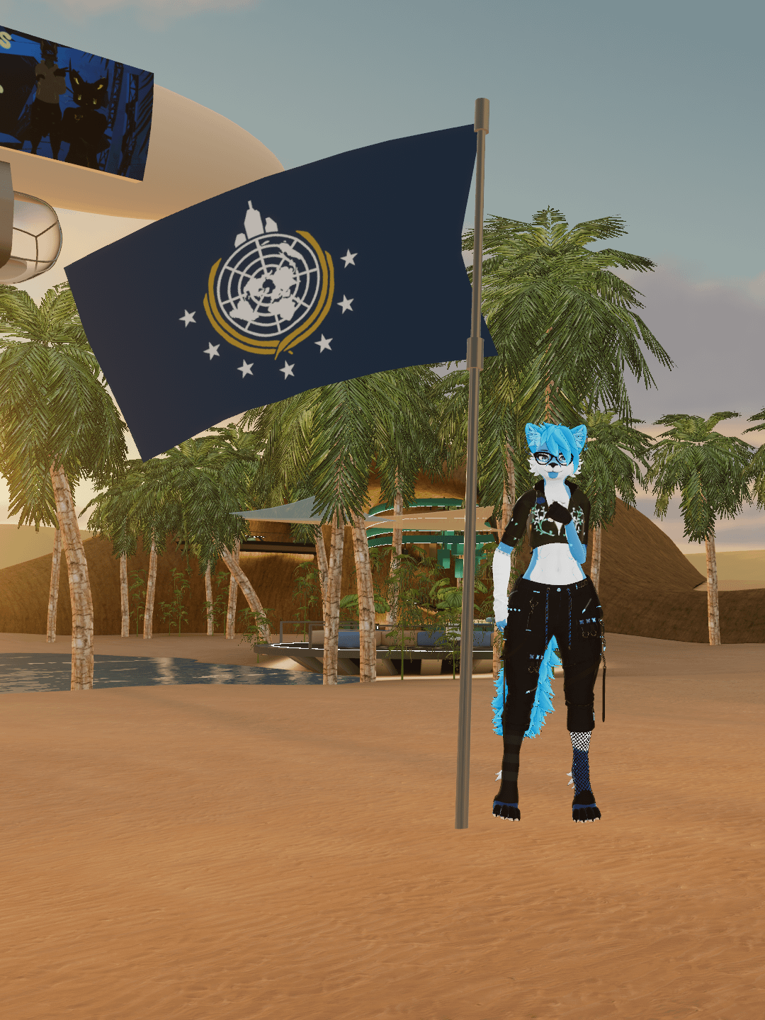 Drapeau [ Asset avatar VRchat ] - V 1.0 product image (2)