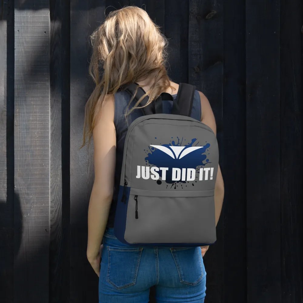 Just Did It! Gray Backpack product image (11)