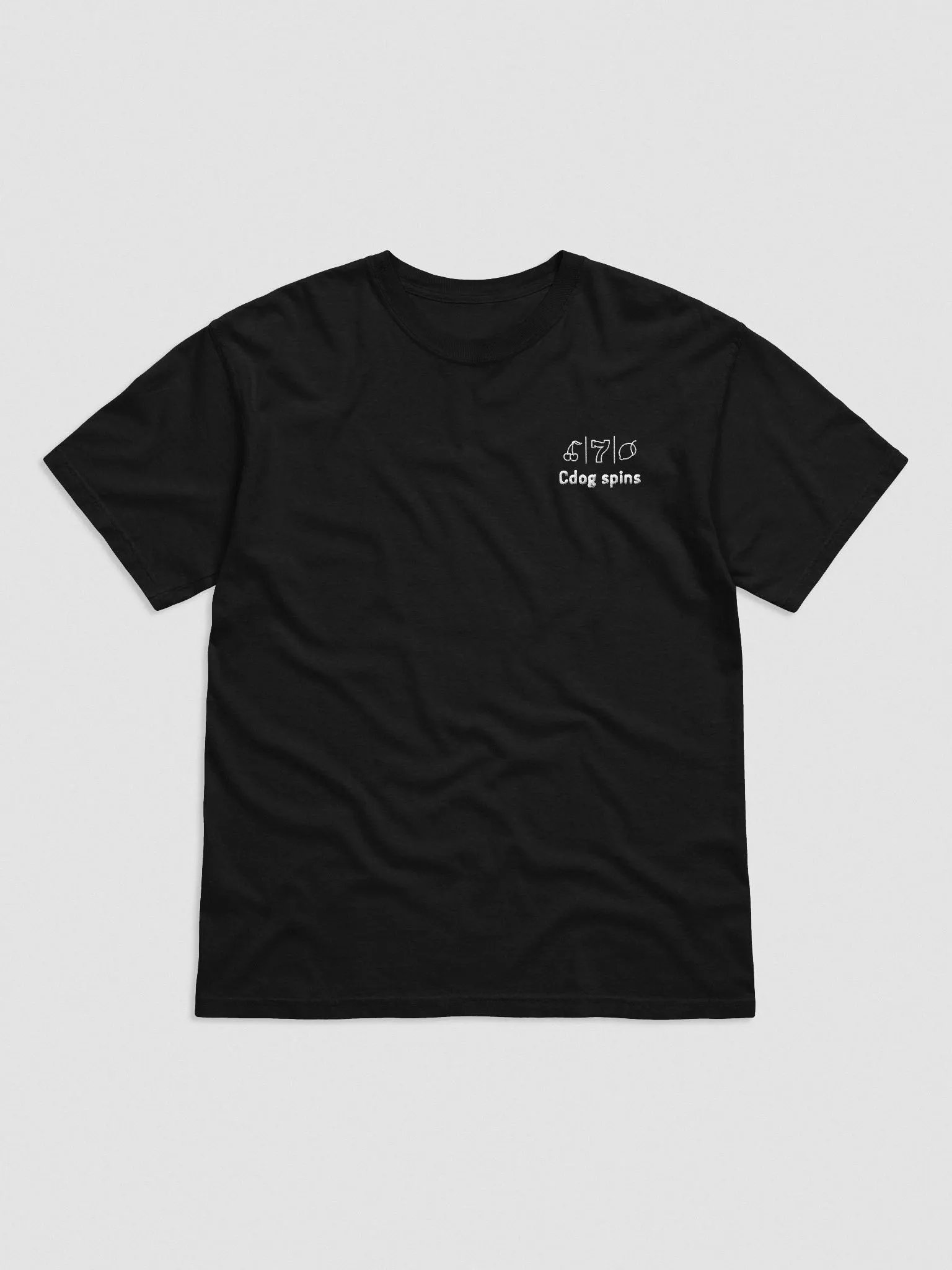 Cdog Spins Embroided SS T-shirt Black product image (1)