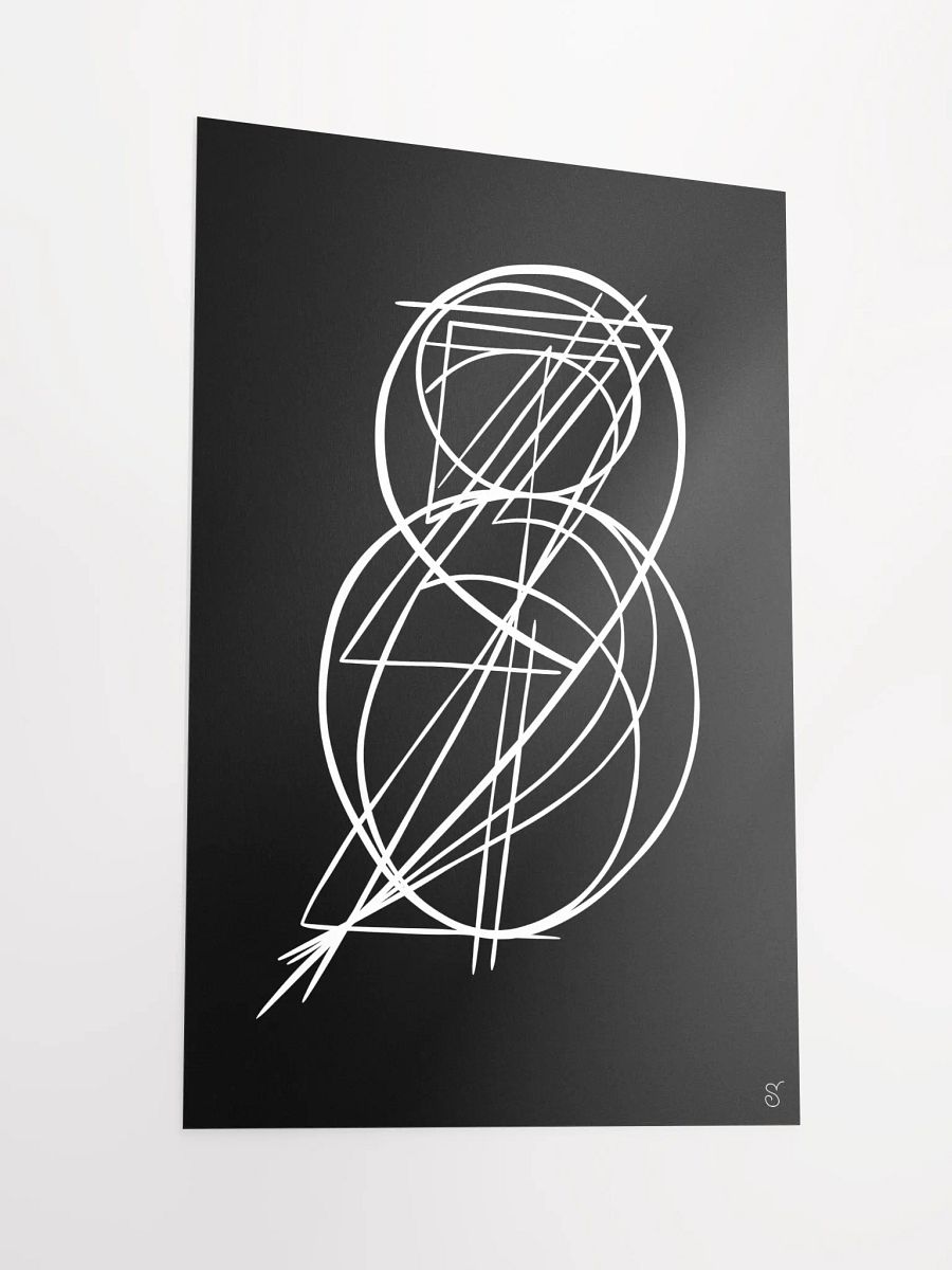 Ethereal Lines Matte Poster - Abstract Image No. 11 product image (2)