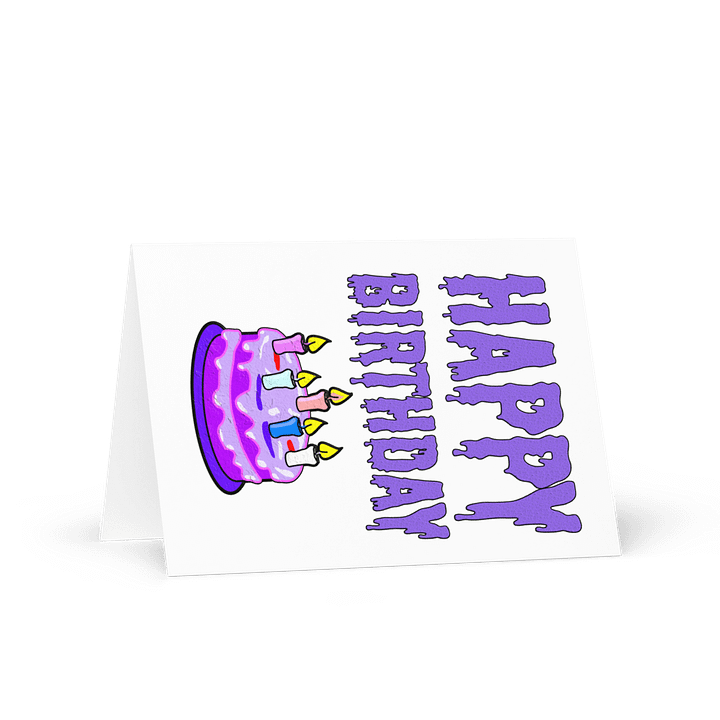 Happy Birthday (Cake With Candles) Birthday Card 5" x 7" product image (1)
