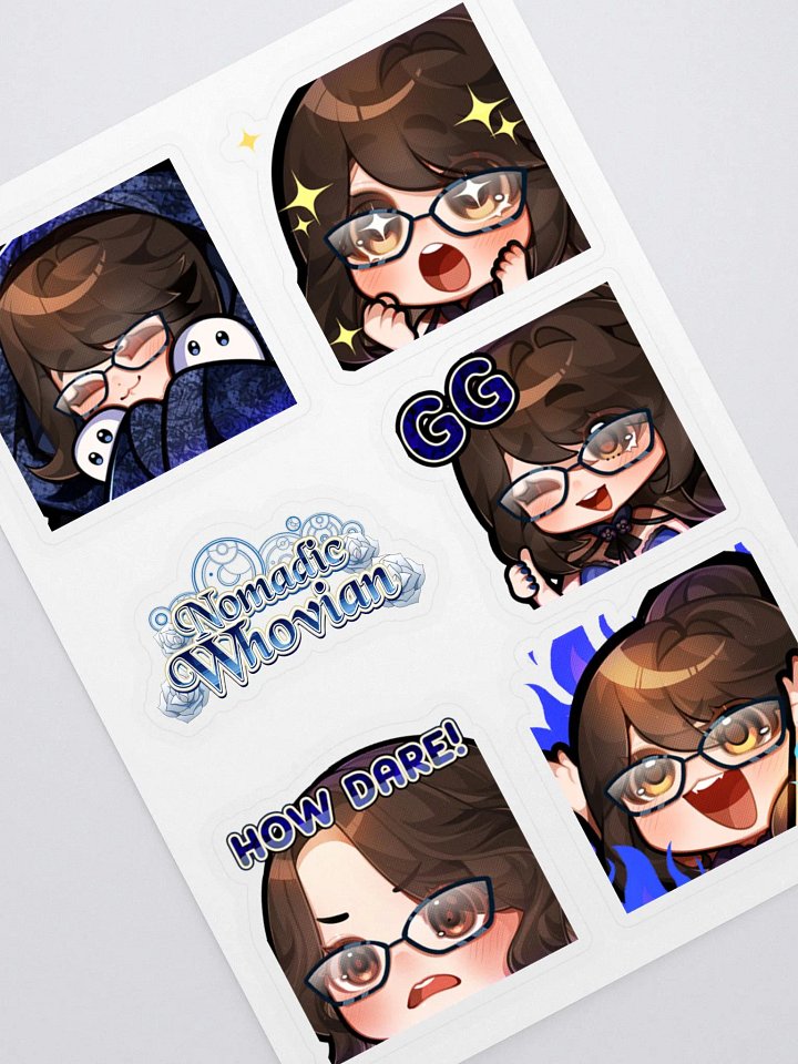 Whovie Emote Sticker Sheet 4 product image (1)