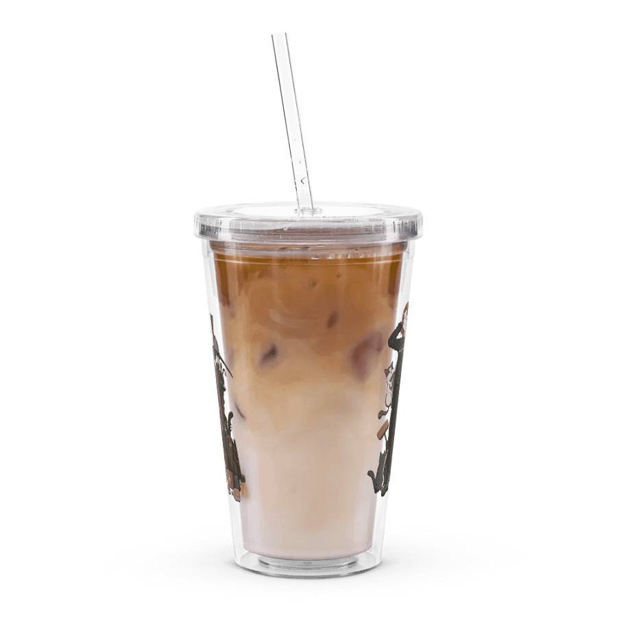 Loot Joblin Double Wall Clear Plastic Tumbler product image (11)