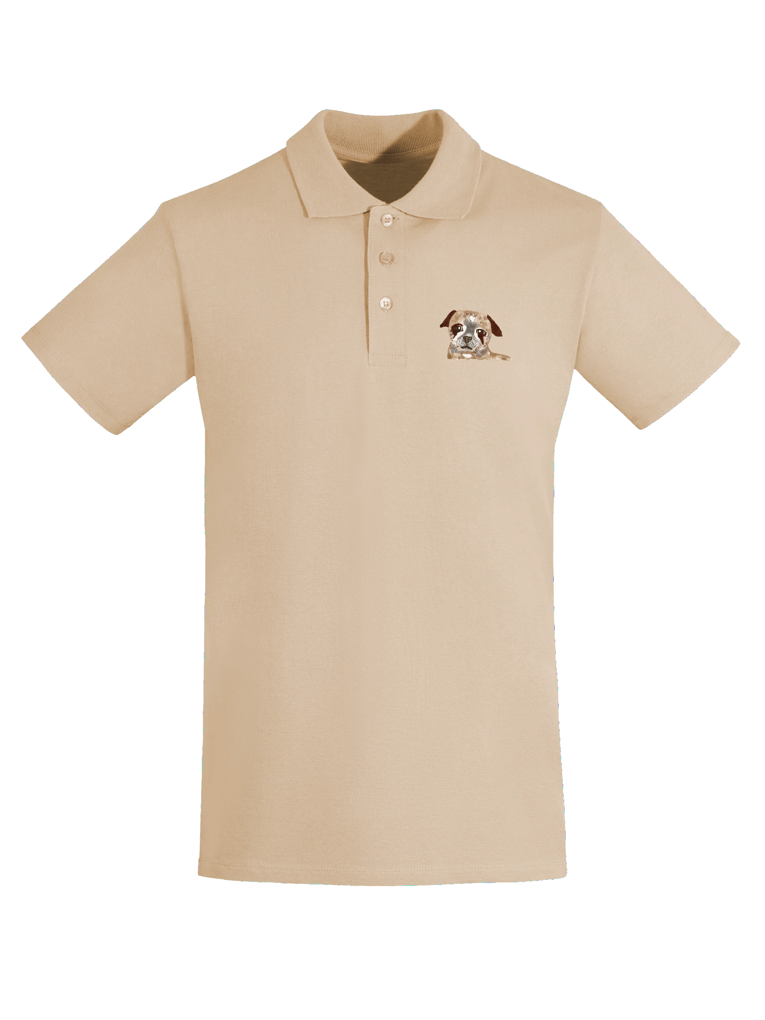 Pug Watercolour Premium Polo Shirt product image (2)