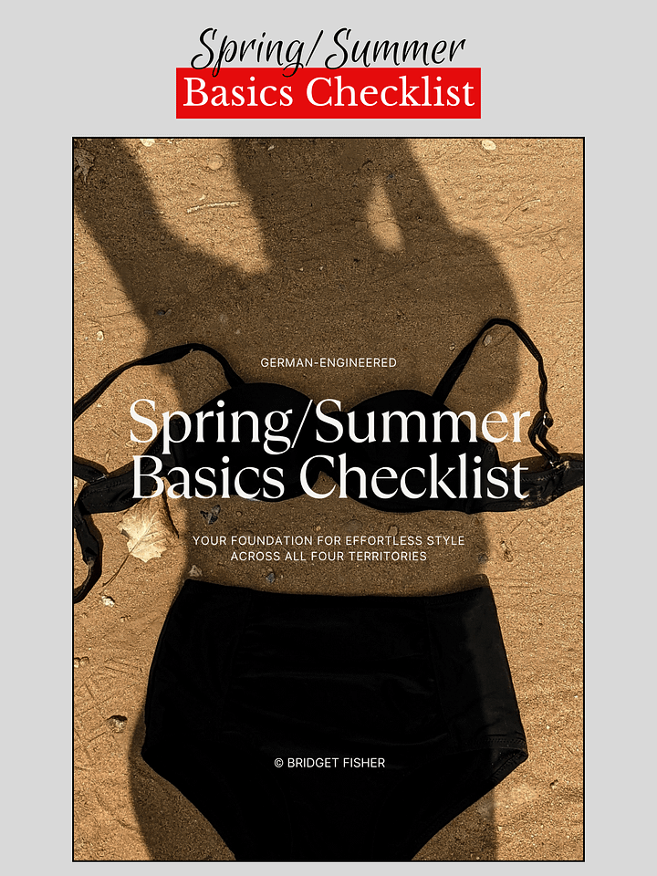 Spring Summer Wardrobe Checklist (PDF) product image (1)