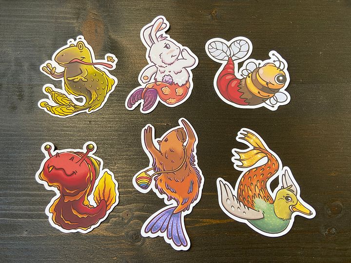 sticker pack : mashup mermaids product image (2)