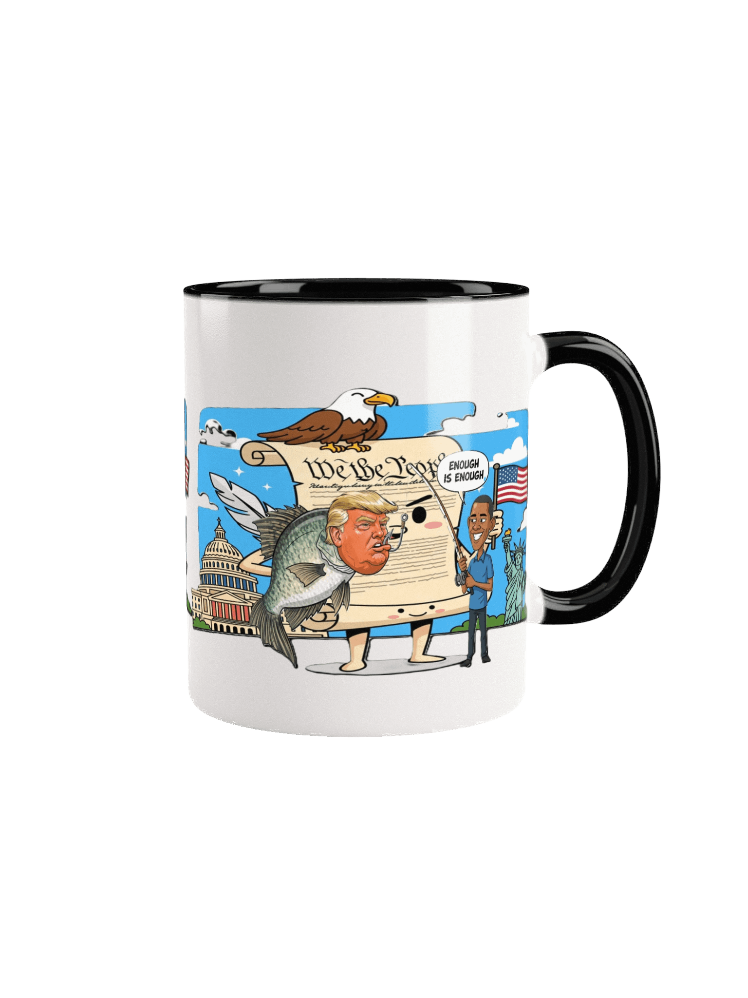 Winged Constitution Protest Ceramic Mug product image (2)